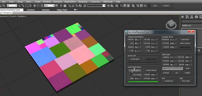 پلاگین Stone Placement Tools برای تری دی مکس