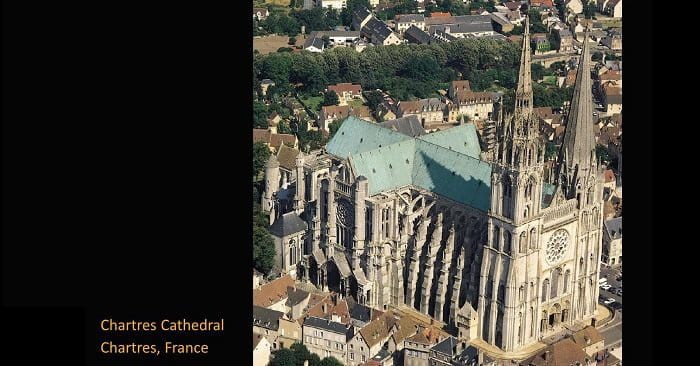 معماری گوتیک کاتدرال Chartres