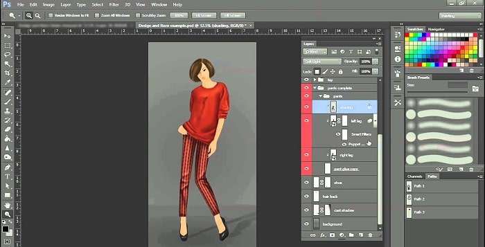 نرم‌افزار فتوشاپ در طراحی لباس