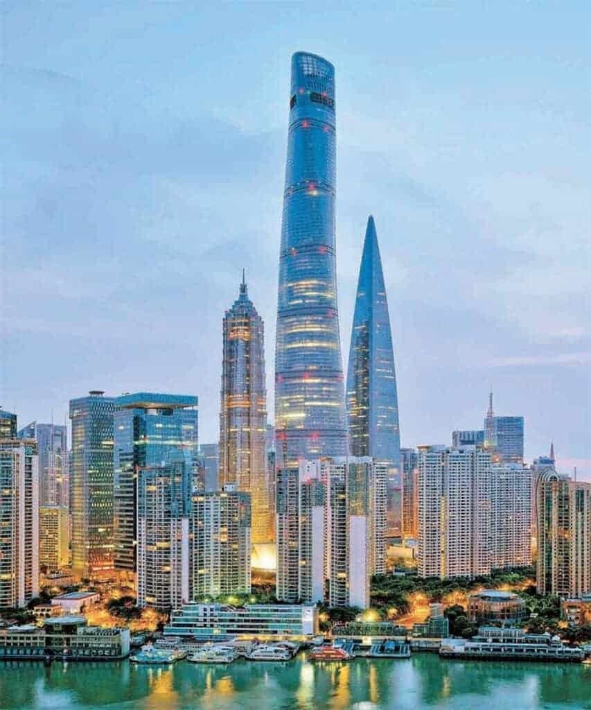 برج شانگهای، چین، از ساختمان های سبز در معماری سبز