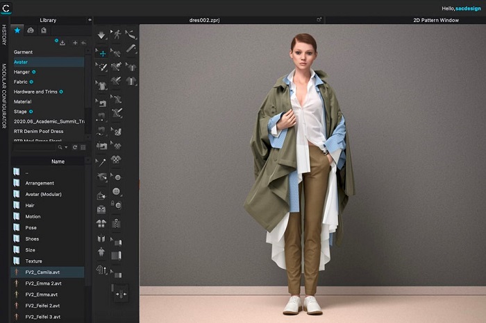 وسایل طراحی لباس - نرم‌افزار طراحی لباس سه‌بعدی CLO 3D